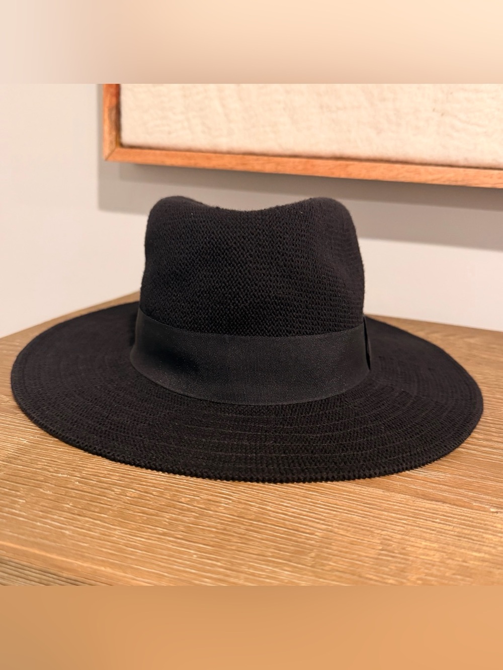Black Wide-Brim Hat - Classic Woman's Accessory